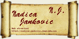 Nadica Janković vizit kartica